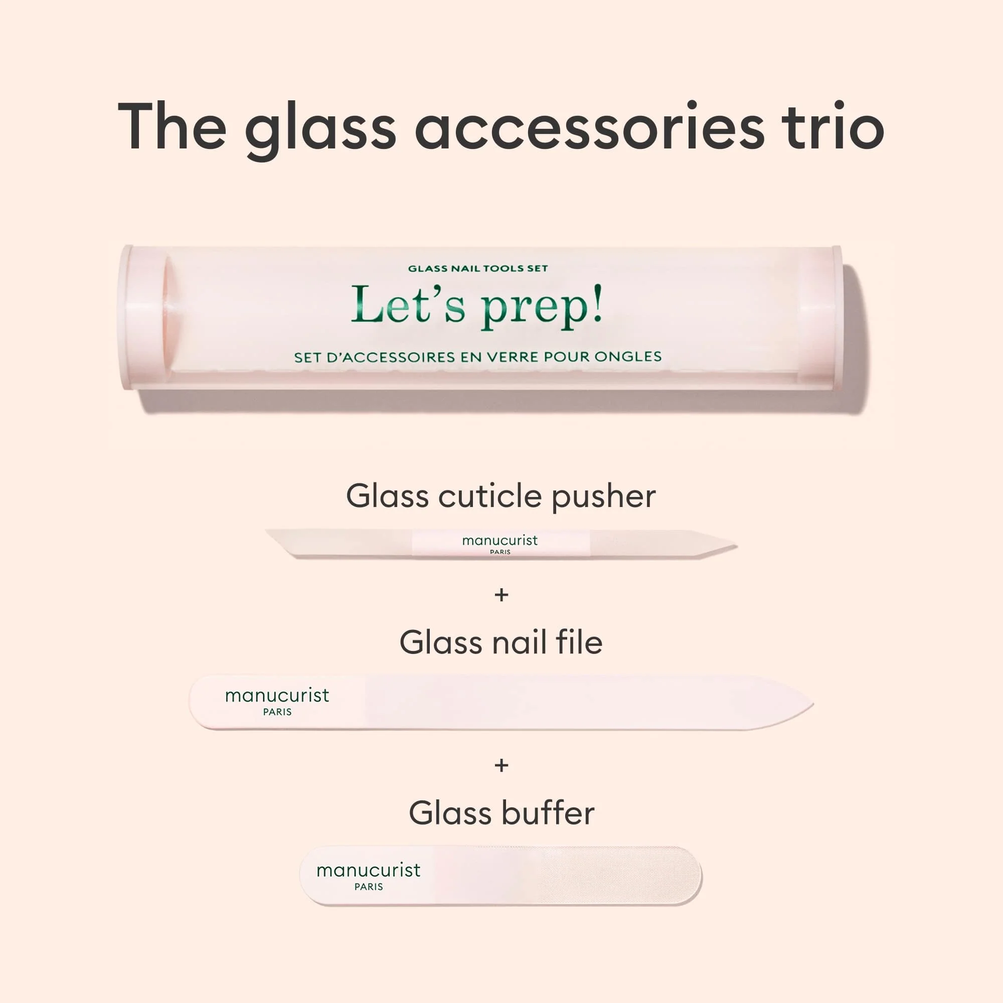 Glass nail accessory trio - Image 2